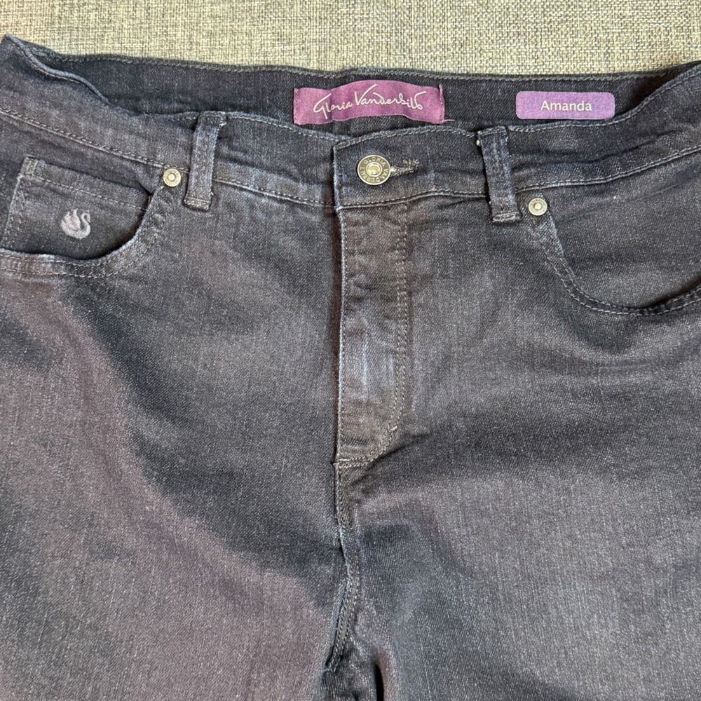Womens Gloria Vanderbilt Amanda Jeans | Size 10 Dark Blue High Rise Straight Leg
